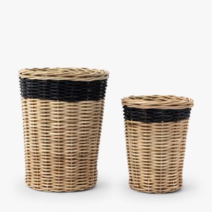 Handwoven rattan display <b>vases</b> high quality decorative black and gold <b>vase</b> wholesale costs - Product Image 1