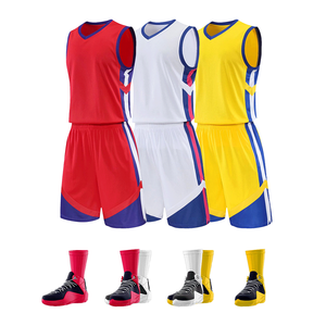 Ensemble de basket-ball 100% polyester, nouvelle arrivée, pour adultes, en provenance du Pakistan, vente chaude, maillot des Lakers, été, short de basket-ball - Product Image 1