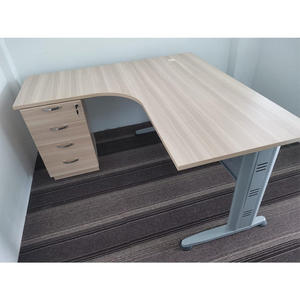 Premium Modern L Shape J Leg Office <b>Desk</b> with 4D Pedestal <b>Large</b> Workstation Furniture for Home Office and Professionals - Product Image 3