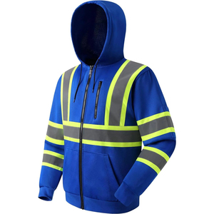 Unisex waterproof <b>canvas</b> <b>jacket</b> Winter high visibility safety Reflective hooded workwear Waterproof safety <b>jacket</b> - Product Image 1