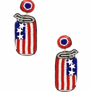 New Stylish Rhinestone Usa Letter <b>Earrings</b> for Women and Girls Patriotic <b>Red</b> White Blue Crystal Statement Dangle <b>Earrings</b> 2026 - Product Image 5