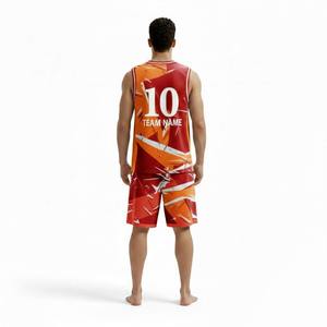 Ensemble de vêtements de sport respirants personnalisés, tenue d'équipe de basketball, maillot à séchage rapide, shorts respirants, prix de gros, uniforme de basketball - Product Image 2