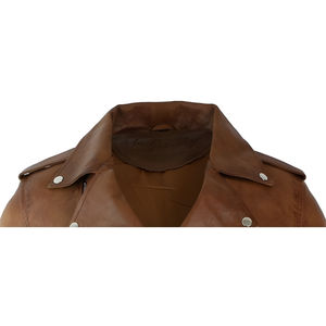 Veste en cuir haut de gamme, qualité supérieure, polyester, hiver, pour homme, avec logo sur le devant, imperméable et coupe-vent - Product Image 2