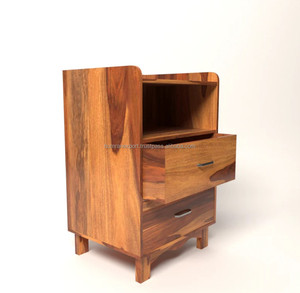 พบกับโต๊ะข้างเตียงทำจากไม้ที่ใช้งานได้จริงซึ่งนำเสนอโซลูชันการจัดเก็บที่ชาญฉลาดและเพิ่มสไตล์ให้กับห้องนอนของคุณจากอินเดีย - Product Image 2