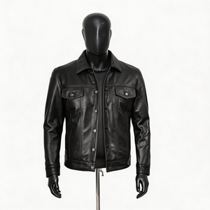 Chaqueta de Cuero Transpirable para Hombre, Chaqueta de Cuero de Alta Calidad, Ligera, de Primera Calidad, Estilo Casual, Chaqueta de Cuero para Hombre - Product Image 6