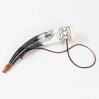 Corne de Viking polie et gravée, corne à boire pour bétail, écologique, moderne, objet d'art de collection PERFECT ENTERPRISES