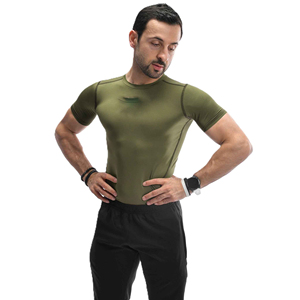 Mens <b>Compression</b> T <b>Shirt</b> <b>Custom</b> Logo Training Apparel OEM <b>Compression</b> <b>Shirt</b> For Men Breathable Athletic Wear Supplier - Product Image 1