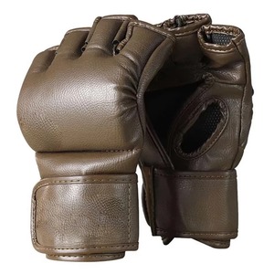 Guantes de MMA de Medio Dedo de Cuero de Primera Calidad, Impermeables, Transpirables y Ligeros para Boxeo, Kickboxing, Entrenamiento Físico para Adultos - Product Image 1