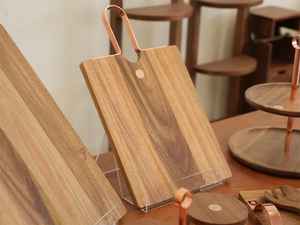 Tabla de Cortar y Servir Personalizada con Logotipo, de Madera de Acacia y Mármol, Duradera, de Primera Calidad, con Asa - Product Image 4