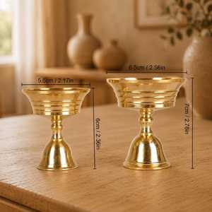UO High Quality Brass Vintage <b>Small</b> <b>Candle</b> Holder With Polish Religious Activities For Home Decoration Metal <b>Candle</b> Holder By UO - Product Image 2