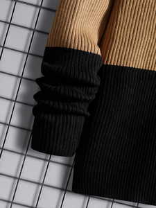 Autumn Winter Men's Anti-Pilling 100% Wool Sweater Cross-Border Fashion Character Pattern Front Logo New 9766 <b>Chenille</b> Knitted - Product Image 4