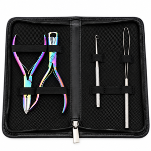 Kit de Herramientas Multifunción para Extensiones de Cabello, Alicates de Acero Inoxidable con Aguja de Gancho - Product Image 2