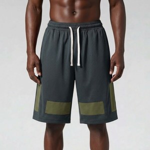 กางเกงบาสเก็ตบอลผ้าตาข่ายสีเทาชาร์โคลสำหรับผู้ชาย รุ่น Performance Men พร้อมเชือกผูกเอวยางยืด เหมาะสำหรับการฝึกซ้อมกีฬา ออกกำลังกาย ใส่เล่นกีฬา หรือใส่ลำลอง - Product Image 1