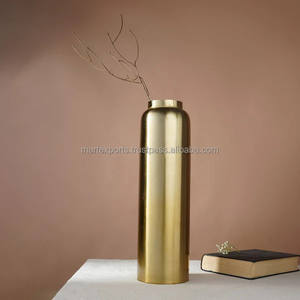 Florero martillado de aluminio hecho a mano moderno elegante centro de mesa decorativo alto para el hogar y la Oficina - Product Image 6