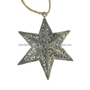 <b>Iron</b> Hanging Decorative Item With Silver Finished For Home Decoration And Other Christmas Decoration - Product Image 4