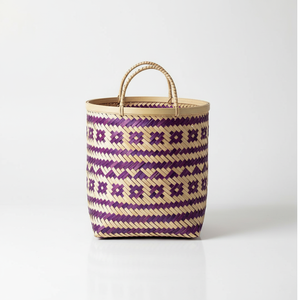Cesta de Mimbre con Asa de Bambú, Diseño Artesanal, Cesta de Almacenamiento Marrón Natural para Exportación al por Mayor - Product Image 5