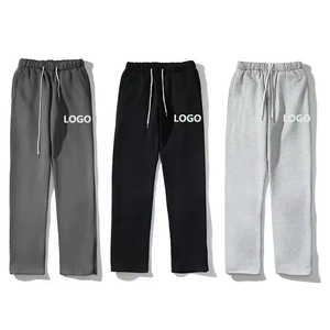 Custom Eco-Friendly Quick Dry Heavyweight Track Cargo Jogger Tapered Wide Legs Men's Sweatpants Drawstring Closure Fleece Warm - Product Image 6