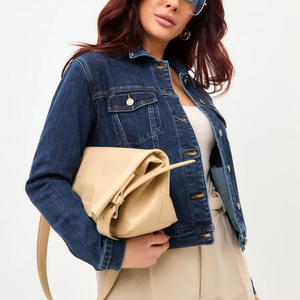 Chaquetas Vaqueras OEM para Mujer, Chaqueta Informal de Mezclilla para Otoño, Abrigo Vaquero con Botones, Chaqueta Vaquera Extra Grande - Product Image 2