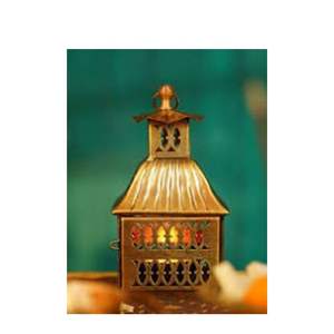 Farol de Latón Vintage con Portavelas Decorativo Rústico Hecho a Mano para Mesas de Comedor, Resorts y Decoración de Eventos a Precio de Exportación - Product Image 1