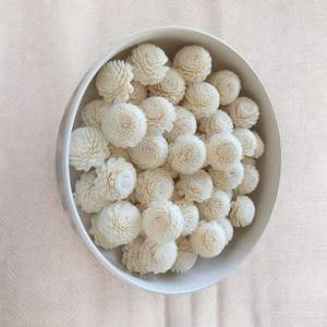 ดอกไม้ไม้โซล่า ขนาด 8-8.5 ซม. ก้านไฟเบอร์จากต้นเซสบาเนีย สำหรับอโรมาเธอราพี ทำด้วยมือ เป็นมิตรต่อสิ่งแวดล้อม แบบเจาะรู สำหรับตกแต่ง - Product Image 4