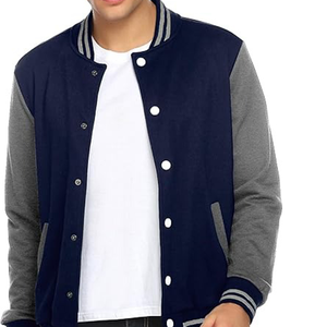 Chaqueta Varsity Personalizada con Logotipo Bordado, Chaqueta de Béisbol de Cuero y Lana de Alta Calidad - Product Image 4
