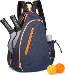 Sac à dos portable en nylon personnalisé – Sac de raquettes imperméable pour pickleball, tennis et badminton avec logo personnalisé - Product Image 1