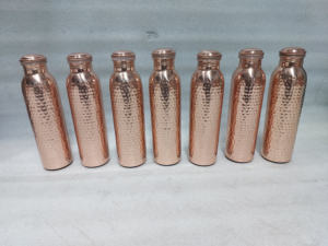 ขวดน้ำกีฬาทำจากทองแดงล้วนดีไซน์เรียบสำหรับงานปาร์ตี้ดื่มโดยตรงจากผู้ผลิตชั้นนำสำหรับการเดินทาง - Product Image 5