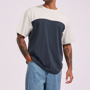 เสื้อผ้าฤดูร้อน ผู้ผลิตใหม่ เสื้อยืดผู้ชาย สตรีทแวร์ คุณภาพสูง แบบสั่งทำพิเศษ ทรงปกติ คอโอ ผ้าแคนวาส แขนสั้น สีพื้น - Product Image 6