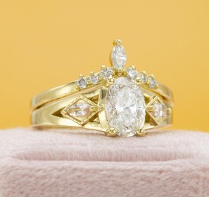 Luxury Oval Cut Moissanite Engagement <b>Ring</b> Yellow Gold Designer <b>Ring</b> Hip Hop Jewellery Diamond Style <b>Statement</b> <b>Ring</b> - Product Image 1
