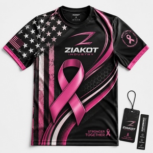 ZIAKOT industry New design Men's Custom 3D Pattern Design Black White Leopard Performance <b>T</b>-<b>Shirt</b> - Product Image 2