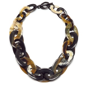 Collares de cadena de cuerno, joyería natural hecha a mano para mujer, venta al por mayor a precio de fábrica. - Product Image 1