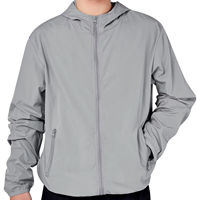 Veste coupe-vent personnalisée OEM pour homme, hiver, printemps, automne, extérieur, imperméable, réversible, fermeture éclair sur le devant, vente en gros
