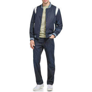 Chaqueta Universitaria Premium para Hombre, Chaqueta Bomber de Algodón y Lana con Logotipo Personalizado, Chaqueta Letterman Impermeable y Transpirable para Invierno - Product Image 1