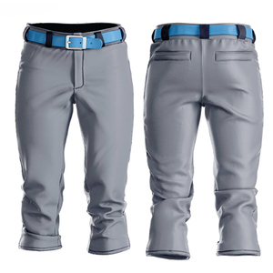 Pantalon de baseball jaune pour hommes, coupe ajustée, avec ceinture, en polyester à séchage rapide, couleur unie, vêtements de sport pour adultes, toutes saisons - Product Image 6