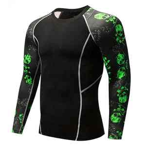 Rashguard unisexe à manches longues en Spandex/Nylon à séchage rapide pour le sport et les arts martiaux 140g - Product Image 2