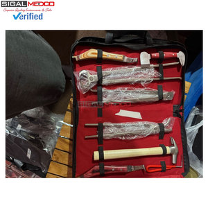 Kit d'outils de fermeur vétérinaire professionnel réutilisable, ensemble complet en acier inoxydable, marteau de fermeur, couteau à sabots, polisseur, 12 pinces à sabots - Product Image 3