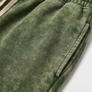 Conjunto Deportivo Personalizado de Invierno, Estilo Urbano, Lavado Ácido, Vintage, de Algodón Grueso, con Sudadera con Capucha y Pantalones Acampanados para Hombre, Ropa de Gimnasio - Product Image 5