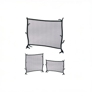 Protector de Chimenea Metálico con Diseño de Ramas de Bosque, Malla Curva, Resistente al Calor, Independiente - Product Image 4