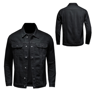 2025 <b>Custom</b> Designed Men's High Quality Ripped Button-Up <b>Denim</b> <b>Jackets</b> High-Street Style Factory OEM Service for Winter - Product Image 5