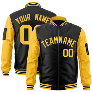 Vestes d'hiver coupe-vent personnalisées avec logo et nom, broderie, tenue de baseball, veste varsity, taille plus, pour hommes - Product Image 4
