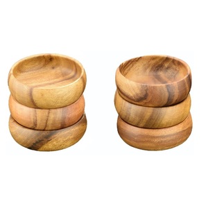 Handcrafted Wooden Serving Bowl Durable Acacia Wood Serving Bowl For Fruits Salads <b>Pasta</b> And Snacks - Product Image 6