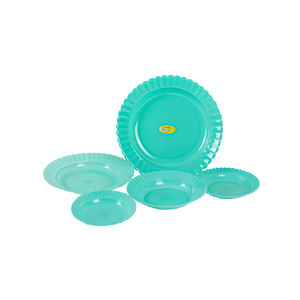 Assiette ronde de tournesol durable et écologique Plat en plastique robuste pour les fêtes intérieures et extérieures Conception facile à nettoyer - Product Image 3