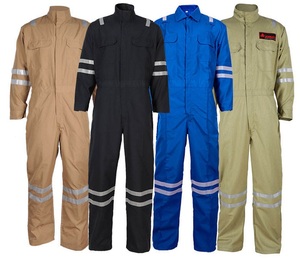 Men's Long Sleeve Blue Red Orange Green Work Coverall <b>Overall</b> Multi-Pocket Zip Front Worker Uniform <b>Mechanic</b> Jumpsuit Trouser - Product Image 1