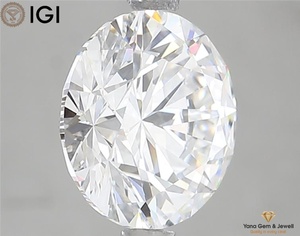 Diamante cultivado en laboratorio CVD de primera calidad, forma redonda, 10.99 mm, color E, claridad VVS1, 5.00 quilates, con certificado IGI para anillo de compromiso. - Product Image 3