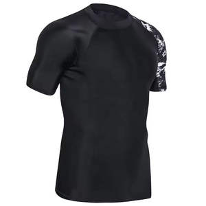 Maillots de compression personnalisés pour hommes, Rash Guard BJJ MMA, imprimés en sérigraphie, en Spandex/Polyester 180g, respirants, marque personnalisée - Product Image 3