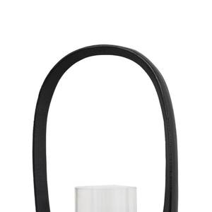 Lanterne ovale minimaliste en fer noir moderne avec bouclier en verre, support de bougie de luxe pour la maison et la décoration de table de mariage - Product Image 6