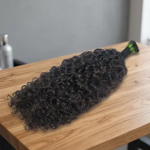 Raw Virgin Human <b>Hair</b> Curly Bulk <b>Hair</b> Cuticle Aligned Unprocessed Deep Curly Bulk <b>Hair</b> <b>Extensions</b> For <b>Braiding</b> - Product Image 6
