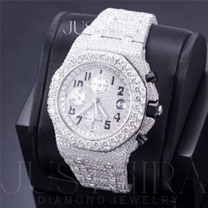 Hot Sale Luxury Moissanite Diamond <b>Watch</b> Iced Out Hip Hop Style Heavy Stainless Steel Band <b>Waterproof</b> <b>Watch</b> Available For Sale - Product Image 2