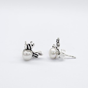 Pendientes de Perlas de Plata Oxidada 925 Estilo Vintage, Diseño Gótico de Cuerno de Animal, Joyería Única Inspirada en la Naturaleza, para Uso Festivo - Product Image 4