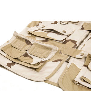 Chaleco Utilitario Multibolsillos con Estampado de Camuflaje para Hombre, Chaleco Informal para Viajes, Trabajo y Actividades al Aire Libre, Ligero y Transpirable, Venta al Por Mayor - Product Image 6